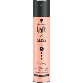 Plaukų lakas TAFT x GLISS HOLD ME STRONG, 250 ml