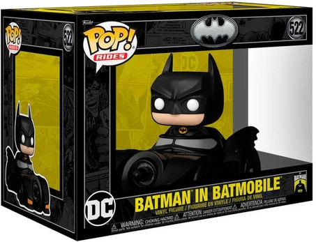 Figūrėlė Funko POP Batman su Batmobile automobiliu
