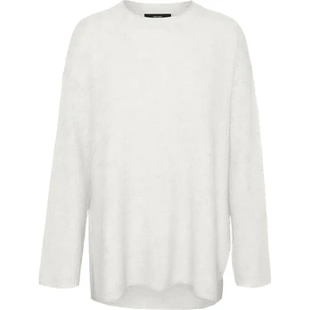 Megztinis moterims, Balta, Palma long pullover