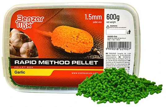 Peletės Benzar Mix Rapid Method Pellet 1,5mm 600g - Garlic