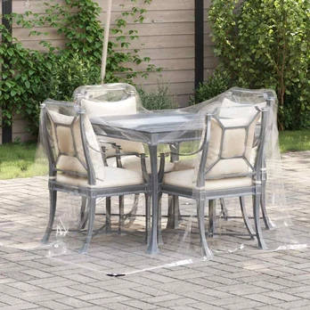 Skaidrus brezentas su ąselėmis 2x2 m PVC