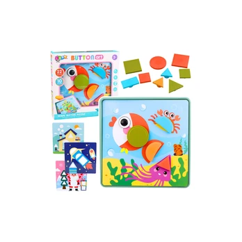 Lean Toys Creative Geometric Puzzle Mosaic Educational Puzzle 35 pcs.