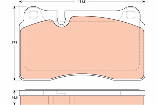 TRW GDB1912 Brake pad set