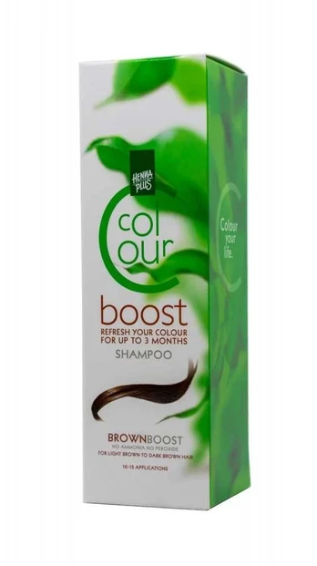 Henna Plus HENNAPLUS Colour Boost dažantis šampūnas, spalva ruda, 200 ml