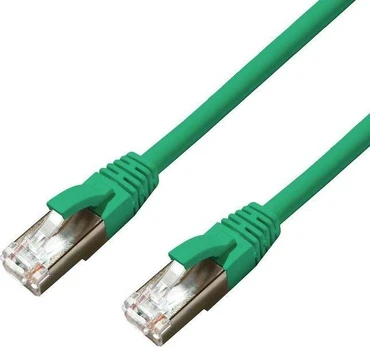 MicroConnect CAT6A S/FTP 10m Green LSZH