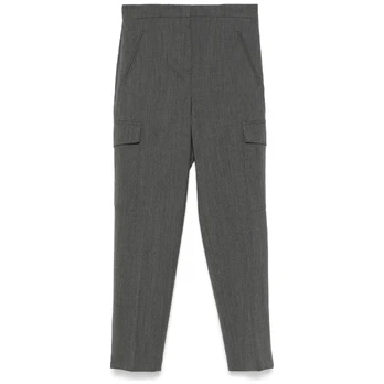 Kelnės moterims, Pilka, Stretch wool pant