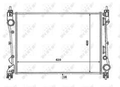 Variklio radiatorius NRF NRF 53935