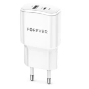 Forever TC-01-20AC Charger PD / QC / USB-C / 1USB / 20W kaina