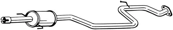 Vidurinis duslintuvas BOSAL 284-801