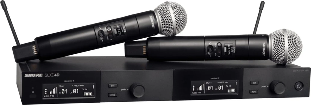 Shure SLXD24DE/SM58-G59 - dual digital wireless system with two transmitters/handheld microphones