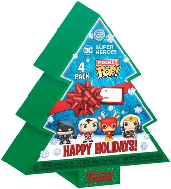 Funko Pocket POP pack 4 figures DC Comics Happy Holidays