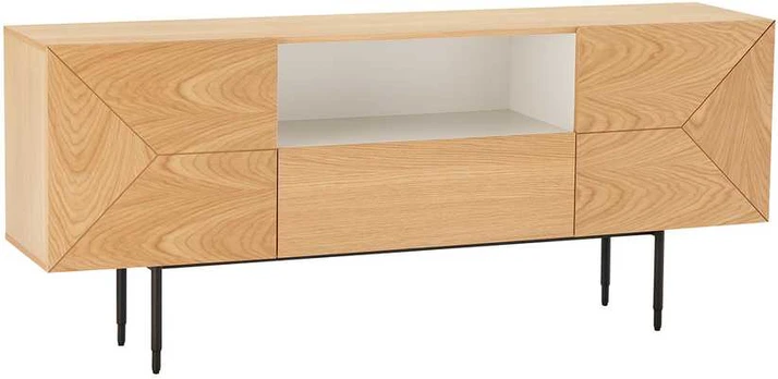 Sideboard NATE 180x40xH70cm, oak