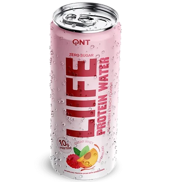 QNT Liife Protein Water, Raspberry &amp; Peach, 330 ml