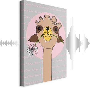Artgeist Paveikslas - Happy Llama (1 Part) Vertical