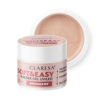 CLARESA_Soft&Easy Builder Gel UV/LED żel budujący Shimmery 90g