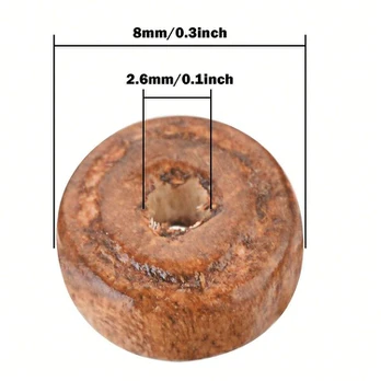 Mediniai karoliukai, 500 vnt