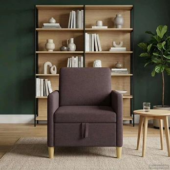 Sofa su saugojimo vieta Tamsiai rudas 72 x 78 x 87 cm