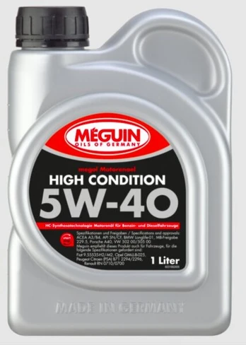 Variklinė alyva Meguin High Condition 5W-40, 1 L