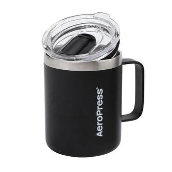 AeroPress kelioninis kavos puodelis, juodas, 350 ml