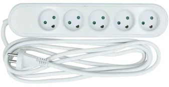 Nordic Quality 5-way socket w/dummyhole (D), 5m