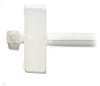 SOLARIX Retractable tape with label, 2,4 x 103 mm, baltas (100pcs)