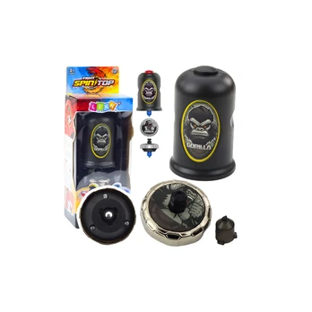 Lean Toys Flying Disk Gorilla Juodas Spinner Launcher Set