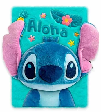 Kids Licensing Disney Stitch Secret diary 3D soft toy