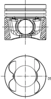 KS 40 776 600 Piston kaina
