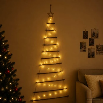 Kabantis Kalėdų medis 150 cm 80 LED Šilta balta