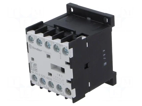 Contactor: 4-pole | NO x3 + NO | 24VDC | 9A | for DIN rail mounting