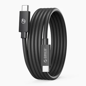„Orico“ USB4 „Thunderbolt 5“ laidas, 80 Gbps, 240 W, USB-C į USB-C, 2 m, juodas