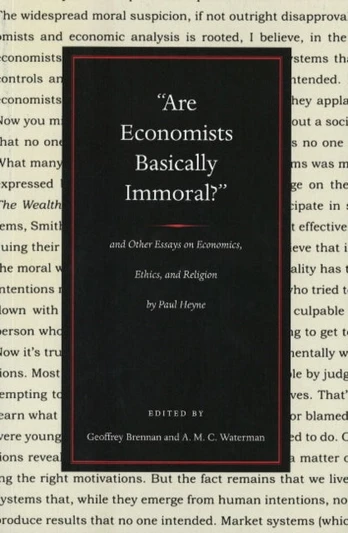 Are Economists Basically Immoral?