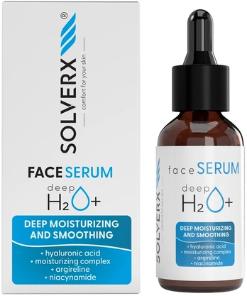 Solverx Deep H2O+ veido serumas 30ml