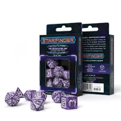 Starfinder Devastation Ark kauliukų rinkinys violetinės ir baltos spalvos kaina