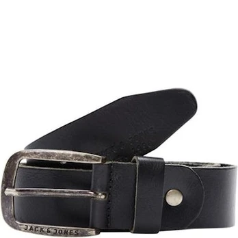 Diržas vyrams, Juoda, JACPAUL LEATHER BELT