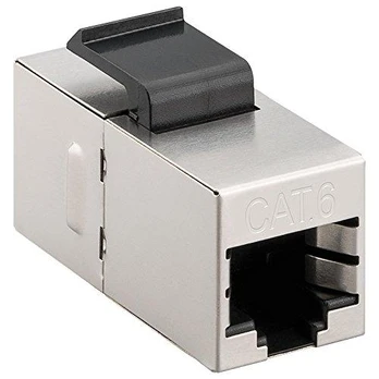 Goobay Keystone module CAT 6, STP, slim type 96100 Juodas/Sidabrinis