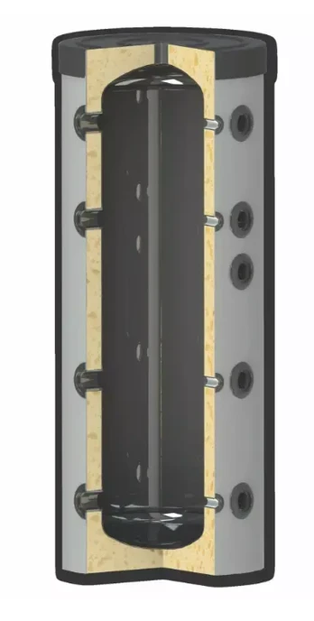300 BLACK H BUFFER TANK BLACK WITHOUT COILS HARD FOAM PU STANDING