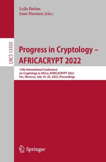 Progress in Cryptology - AFRICACRYPT 2022