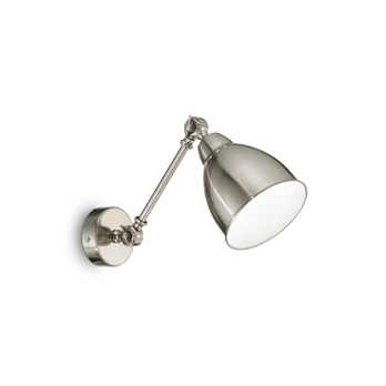 Sieninis šviestuvas Ideal Lux Wall lamp with 1 light NEWTON, E27, chrome