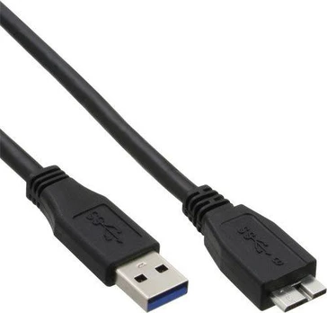 Kabelis USB InLine USB-A - micro-B 1 m Juodas (35410)
