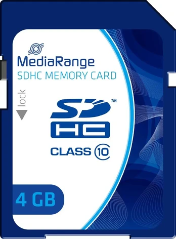 "CARD MediaRange 4GB SDHC CL.10"