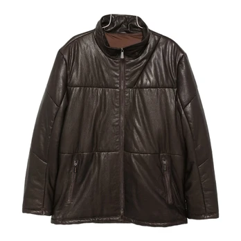 Odinė striukė vyrams, D.brown, Leather jacket