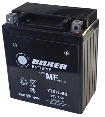 Akumuliatorius Boxer YTX7L-BS 12V 7Ah 120A