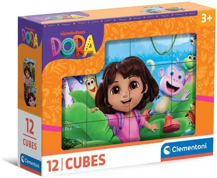 Clementoni CLE CUBI 12 Klocki12el Dora 41510