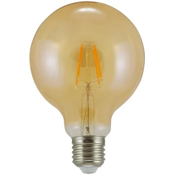 LED lemputė E27 FILAMENT G95 Vintage Amber 4W HEAT 2000K