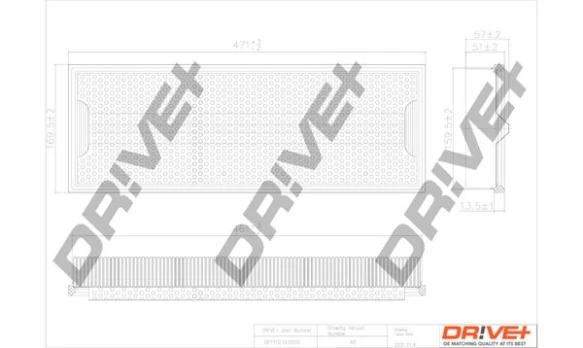 Oro filtras Dr!ve+ DP1110.10.0310