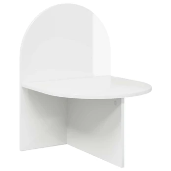 Naktinis staliukas Itin blizgi balta 48 x 49 x 65 cm