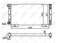 Variklio radiatorius NRF NRF 53229