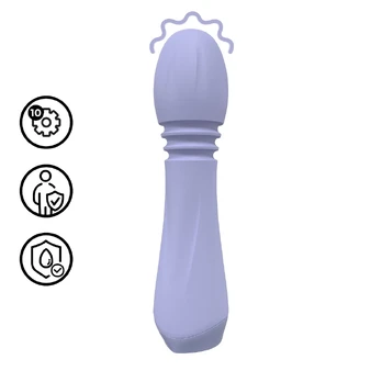 Mini Flexible Wand Vibrator Lavender - Compact Rechargeable Massager