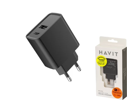 Įkroviklis HAVIT 111 Smart Home Charger, QC3.0/18W+PD/20W